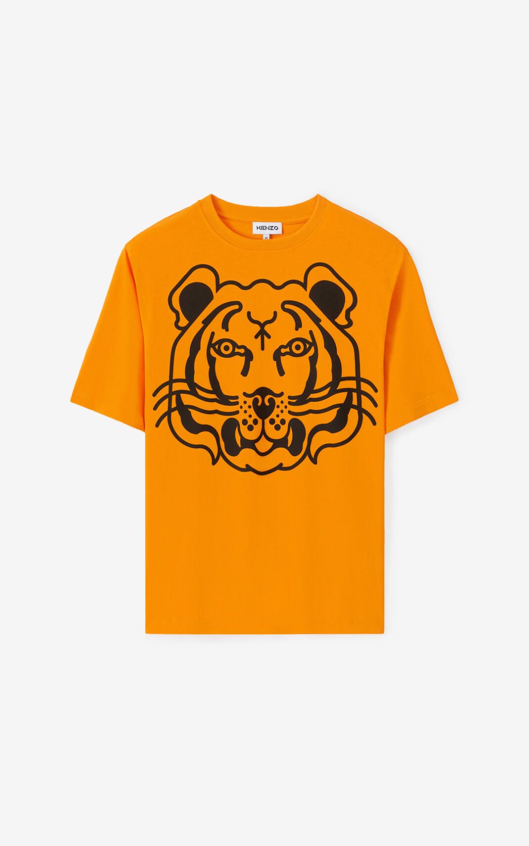 Kenzo K Tiger oversized Camisetas Hombre Naranjas | 7023451-PE